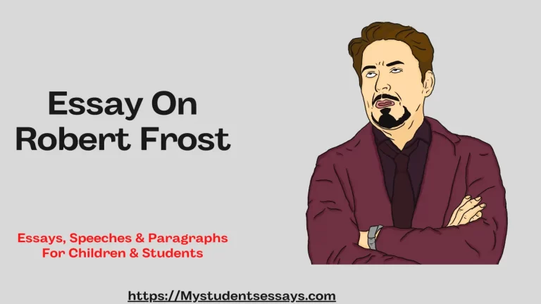 Essay on Robert Frost | Life & Contributions