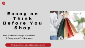 Essay on think before you shop