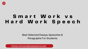 Speech on Smart Work vs Hard Work
