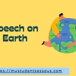 Speech on Earth [ Save Earth Speech ]
