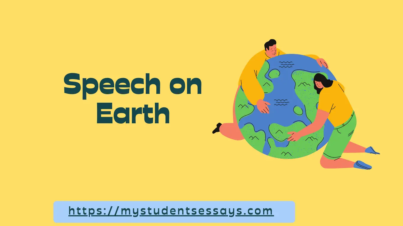 speech on save earth