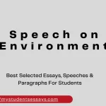 Speech On Environment For Students