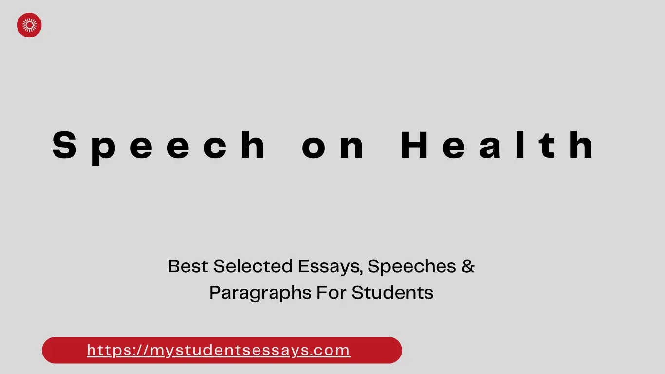 draft a speech on improving health