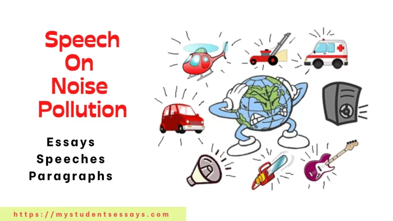 Speech on Noise Pollution For Students