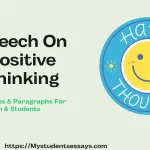 Speech on Positive Thinking & Its Importance in Life