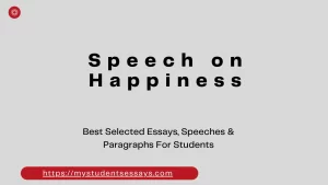 speech on happiness
