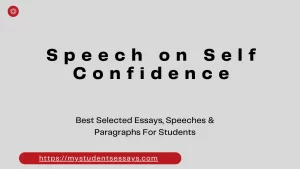 speech on self confidence
