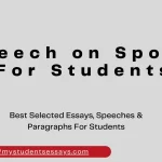 speech on sports